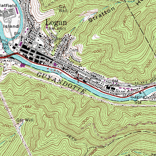 Topographic Map of Holy Trinity Episcopal Church, WV