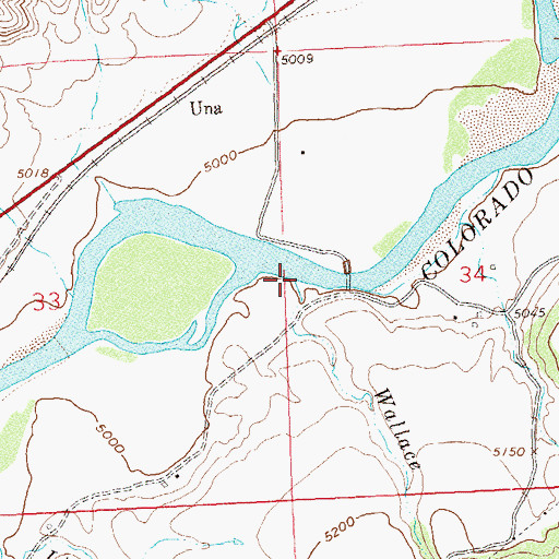 Topographic Map of Wallace Creek, CO