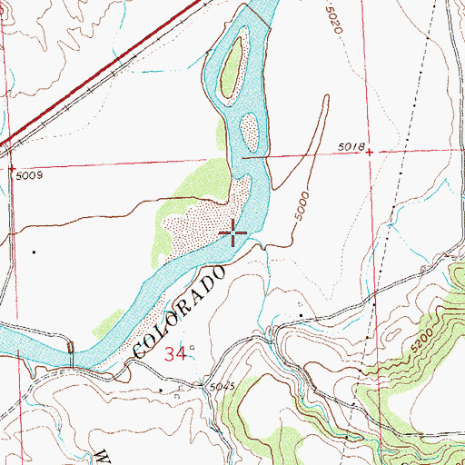 Topographic Map of Spring Creek, CO