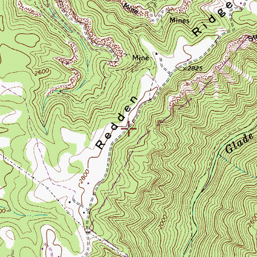 Topographic Map of Bryan School (historical), WV