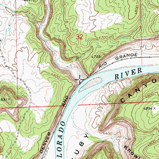 Topographic Map of McDonald Creek, CO