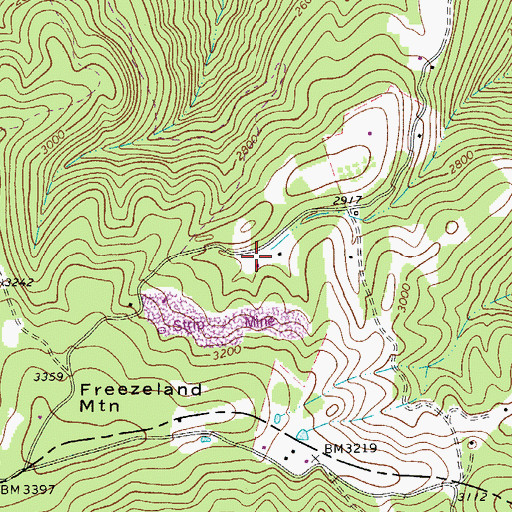 Topographic Map of Dick Raymond School (historical), WV