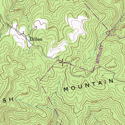 Topographic Map of Irish School (historical), WV