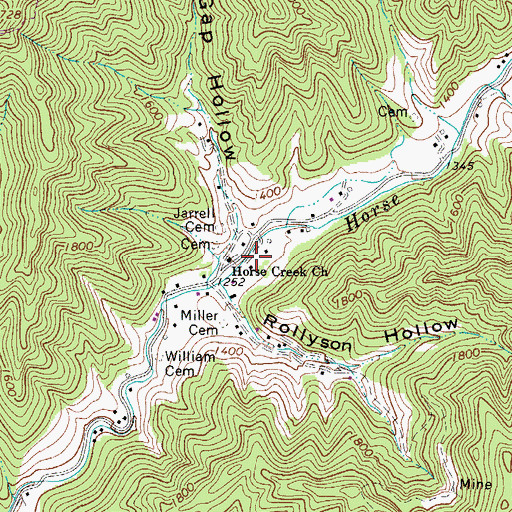 Topographic Map of Jarrell School (historical), WV