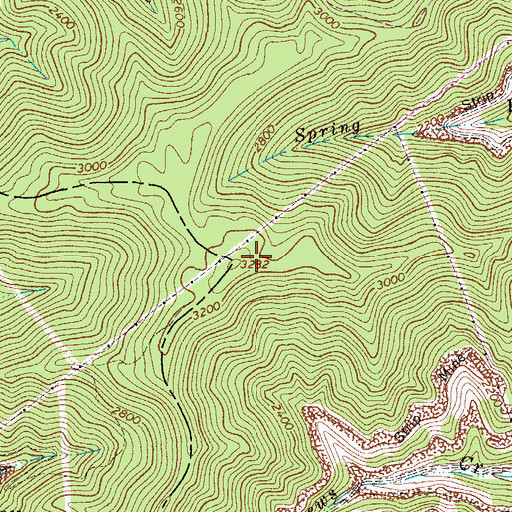 Topographic Map of Jarrolds Field, WV