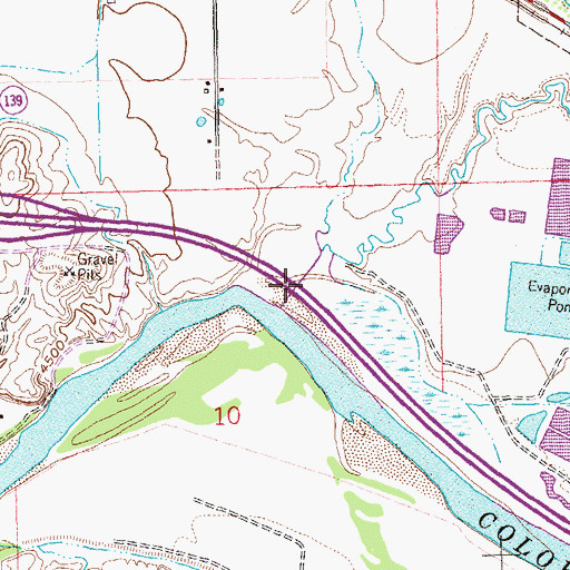 Topographic Map of Reed Wash, CO