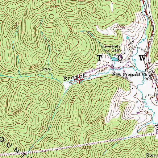 Topographic Map of Lester School (historical), WV