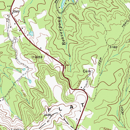 Topographic Map of Lilly School (historical), WV