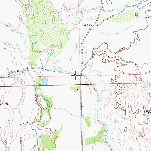 Topographic Map of Lipan Wash, CO