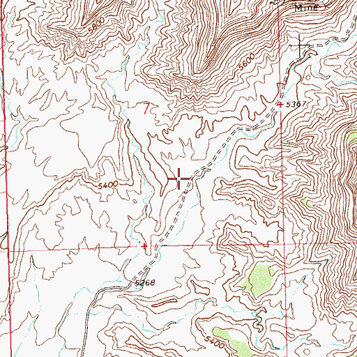 Topographic Map of Hunter Canyon, CO