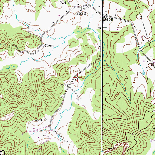 Topographic Map of Taylor School (historical), WV