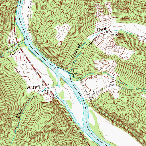 Topographic Map of Clay Lick School (historical), WV