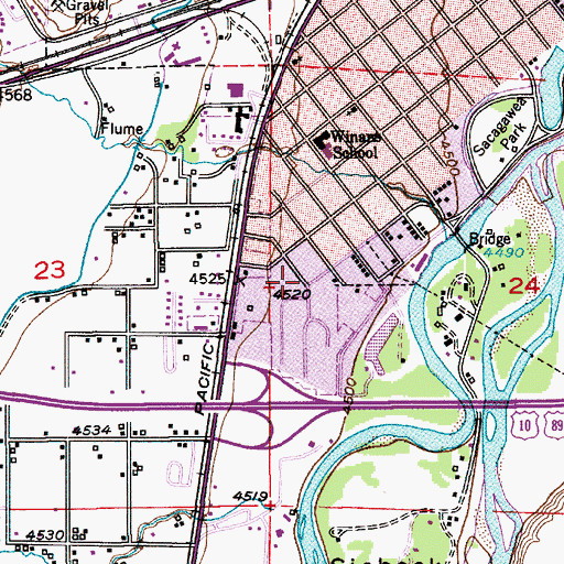 Topographic Map of Livingston Clinic, MT