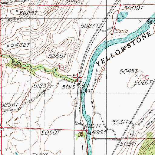 Topographic Map of Carbella Campground, MT