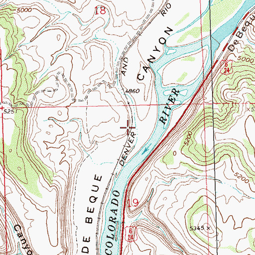 Topographic Map of Sulphur Gulch, CO