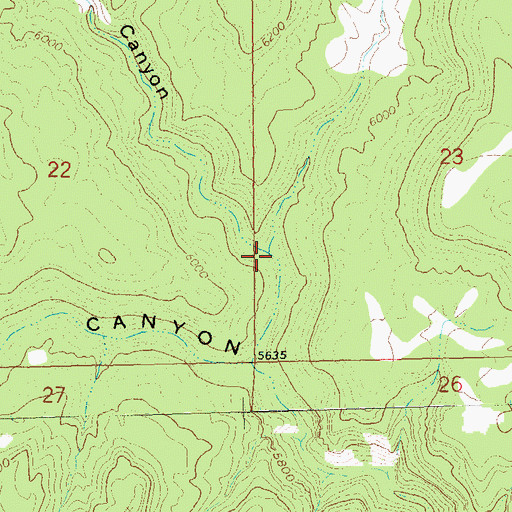 Topographic Map of East Redrock Canyon, CO
