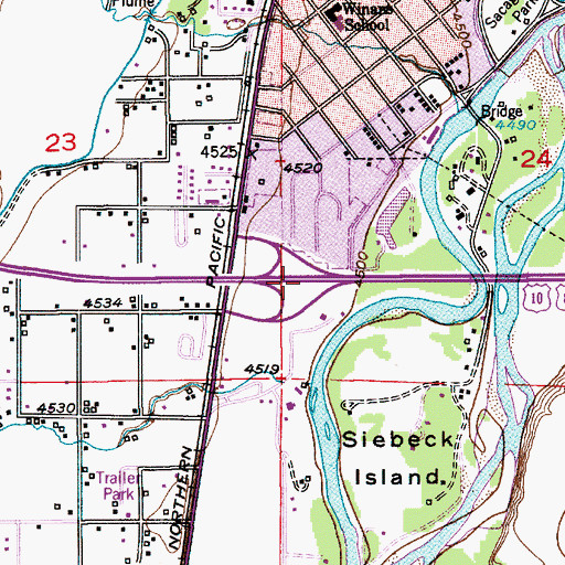 Topographic Map of Interchange 333, MT