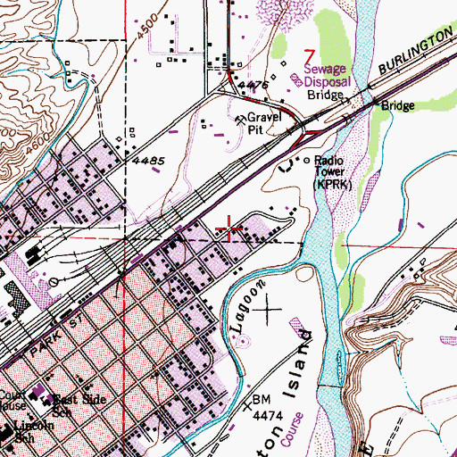 Topographic Map of New Beginning Church of God, MT