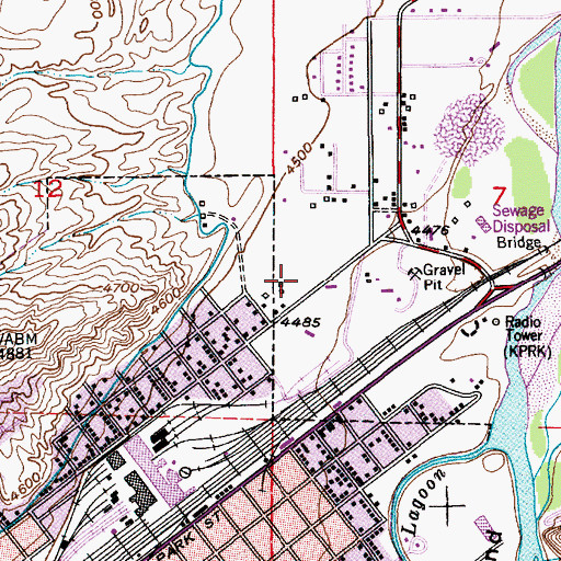 Topographic Map of Kingdom Hall of Jehovahs Witnesses, MT