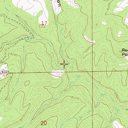 Topographic Map of Alkali Canyon, CO