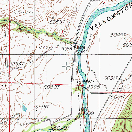 Topographic Map of Carbella Post Office (historical), MT