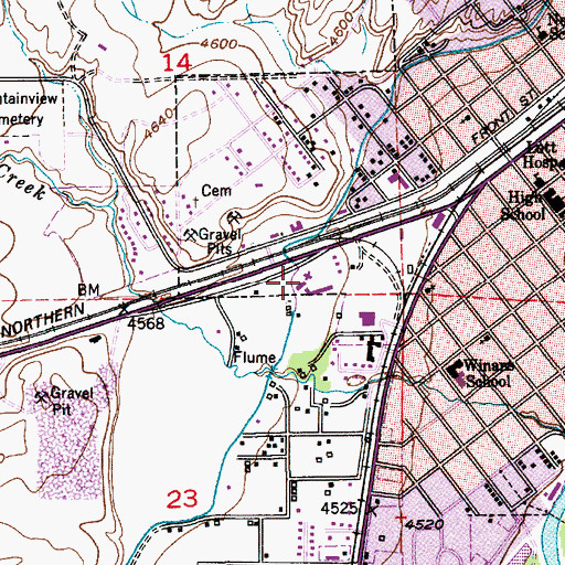 Topographic Map of Well Child Clinic, MT
