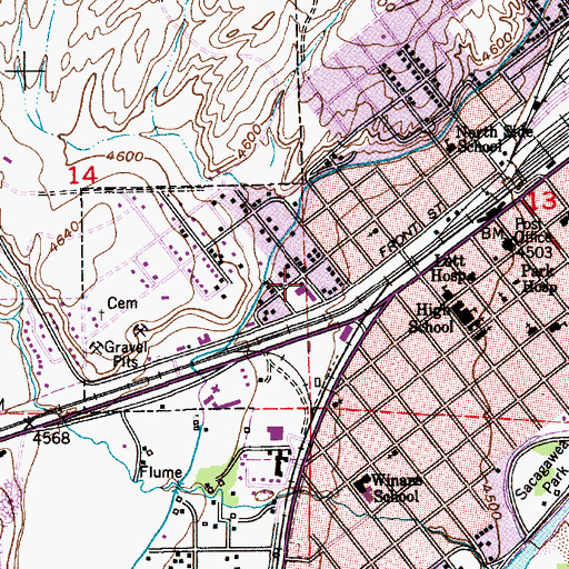 Topographic Map of Star Shopping Center, MT
