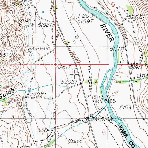 Topographic Map of Evensdale (historical), MT