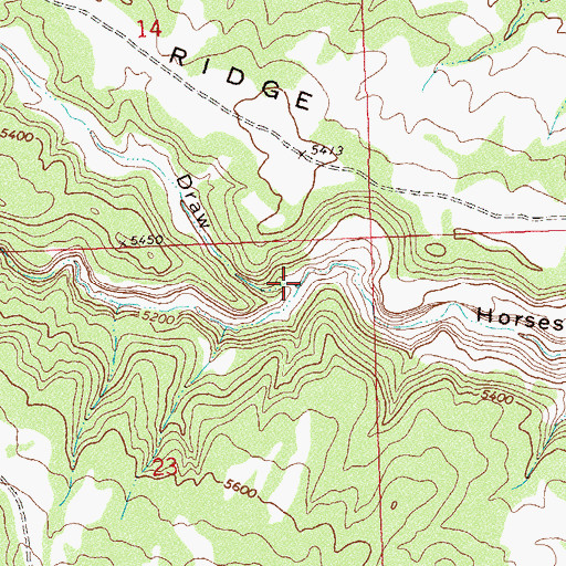 Topographic Map of White Sage Draw, CO