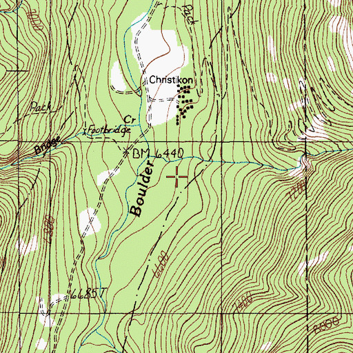 Topographic Map of Lazy Day (historical), MT