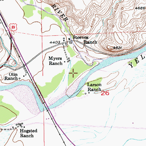 Topographic Map of Shields River Post Office (historical), MT