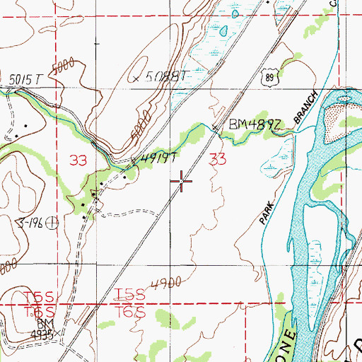 Topographic Map of Sand Spur (historical), MT