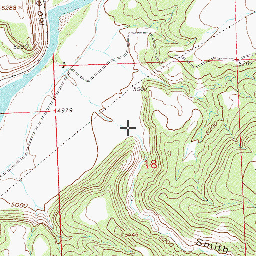 Topographic Map of Smith Gulch, CO
