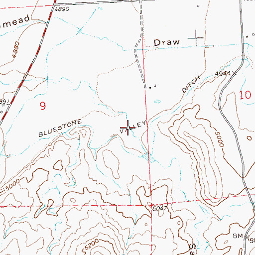 Topographic Map of Sand Wash, CO