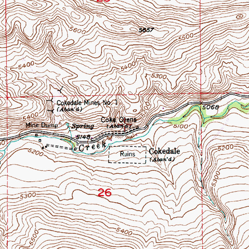 Topographic Map of Williams Post Office (historical), MT