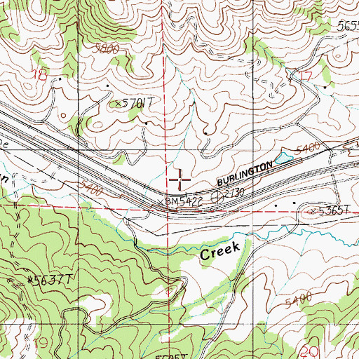 Topographic Map of Vaters Post Office (historical), MT