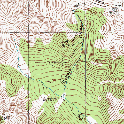 Topographic Map of Maxwell Post Office (historical), MT