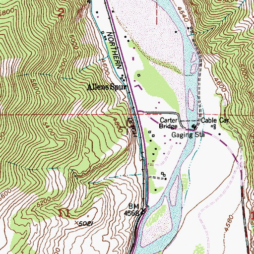 Topographic Map of Lime Kiln (historical), MT