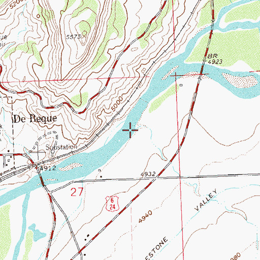 Topographic Map of Horsethief Creek, CO