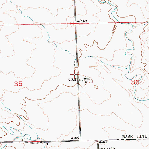 Topographic Map of White Beaver Station (historical), MT
