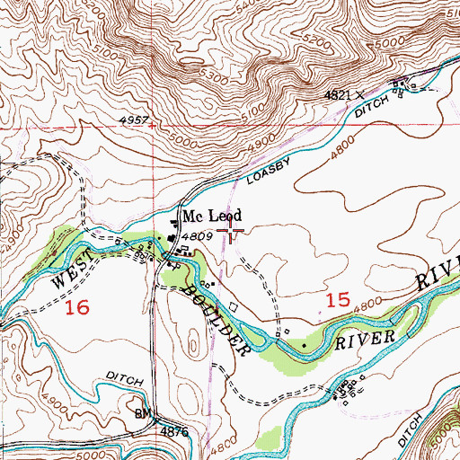 Topographic Map of Fort McLeod (historical), MT