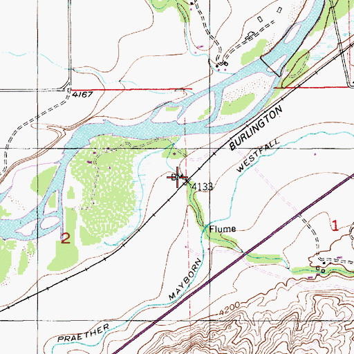 Topographic Map of Dehart (historical), MT