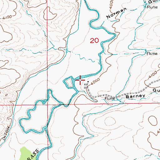 Topographic Map of Howie Post Office (historical), MT