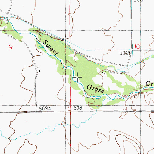 Topographic Map of Norwegian Settlement (historical), MT