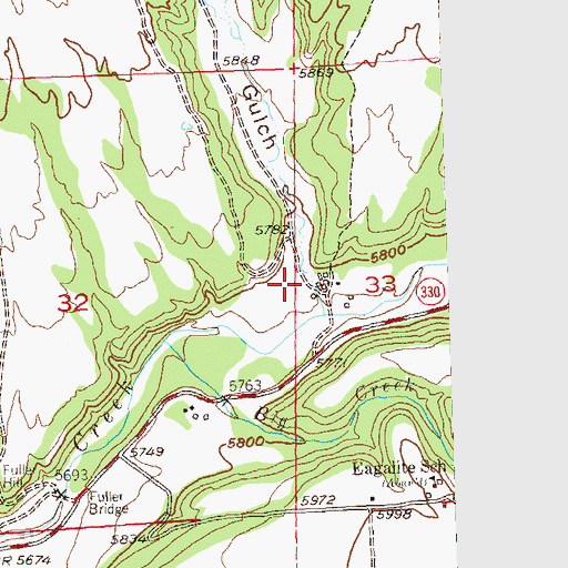 Topographic Map of Durant Gulch, CO