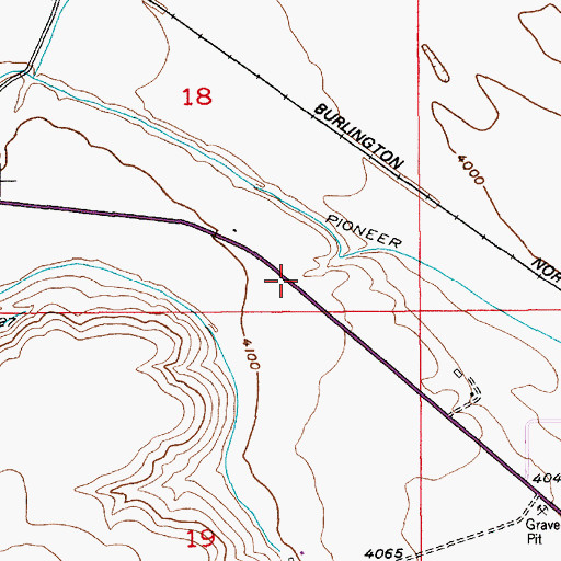 Topographic Map of Interchange 370, MT