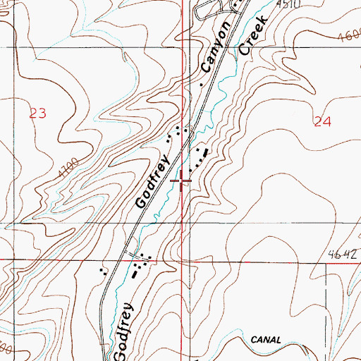 Topographic Map of Bos School (historical), MT