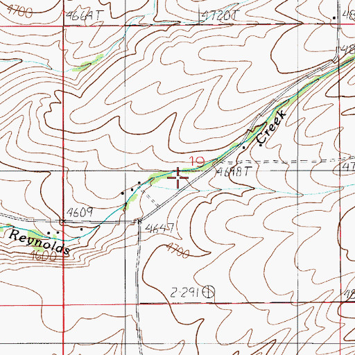 Topographic Map of Valley View School (historical), MT