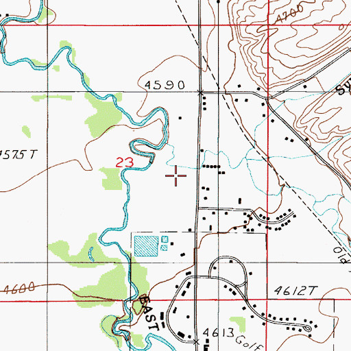 Topographic Map of Nelson School (historical), MT