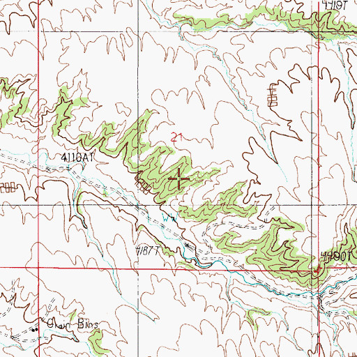 Topographic Map of Garden Gulch School (historical), MT